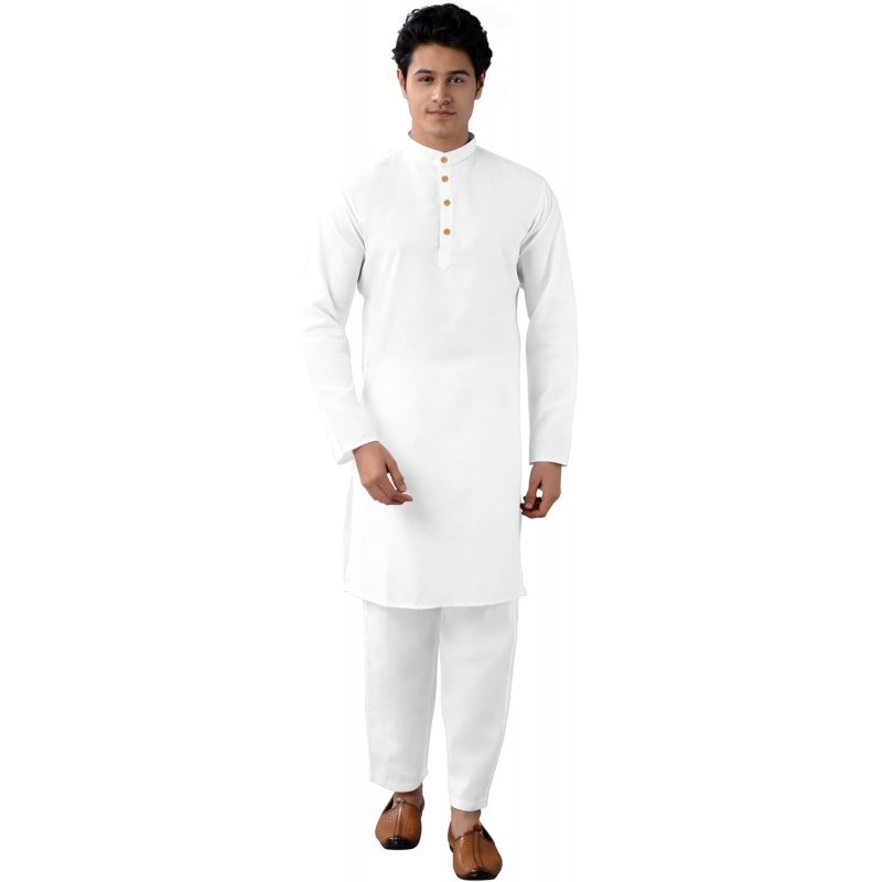 Kurta Men Cotton - طقم كورتا وبيجاما قطني للرجال، زي