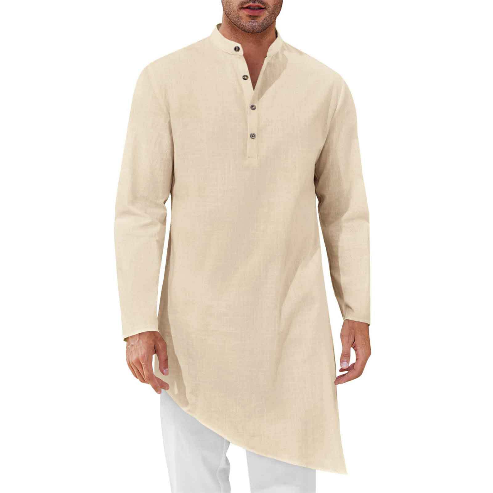 قمصان طويلة بسيطة للرجال، قميص - مراجعة Kurta Men Cotton وسعره