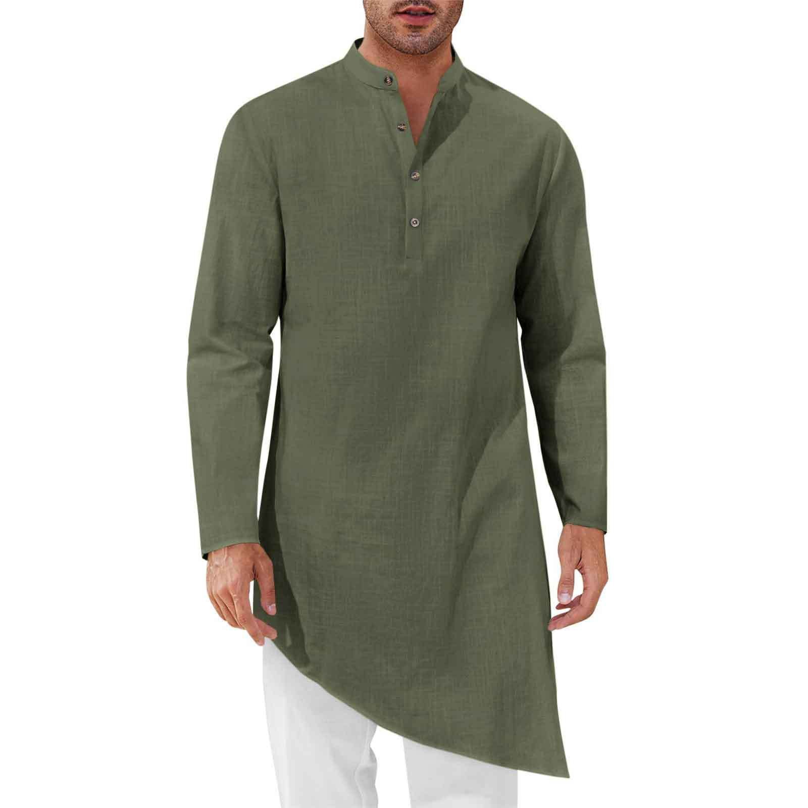 قمصان طويلة بسيطة للرجال، قميص - مراجعة Kurta Men Cotton وسعره