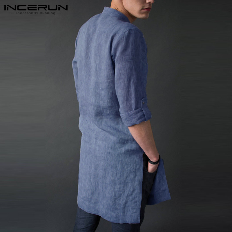 INCERUN الرجال طويلة الأكمام م - مراجعة Kurta Men Cotton وسعره