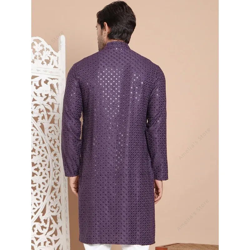 قميص طويل خفيف الوزن من القطن  - مراجعة Kurta Men Cotton وسعره