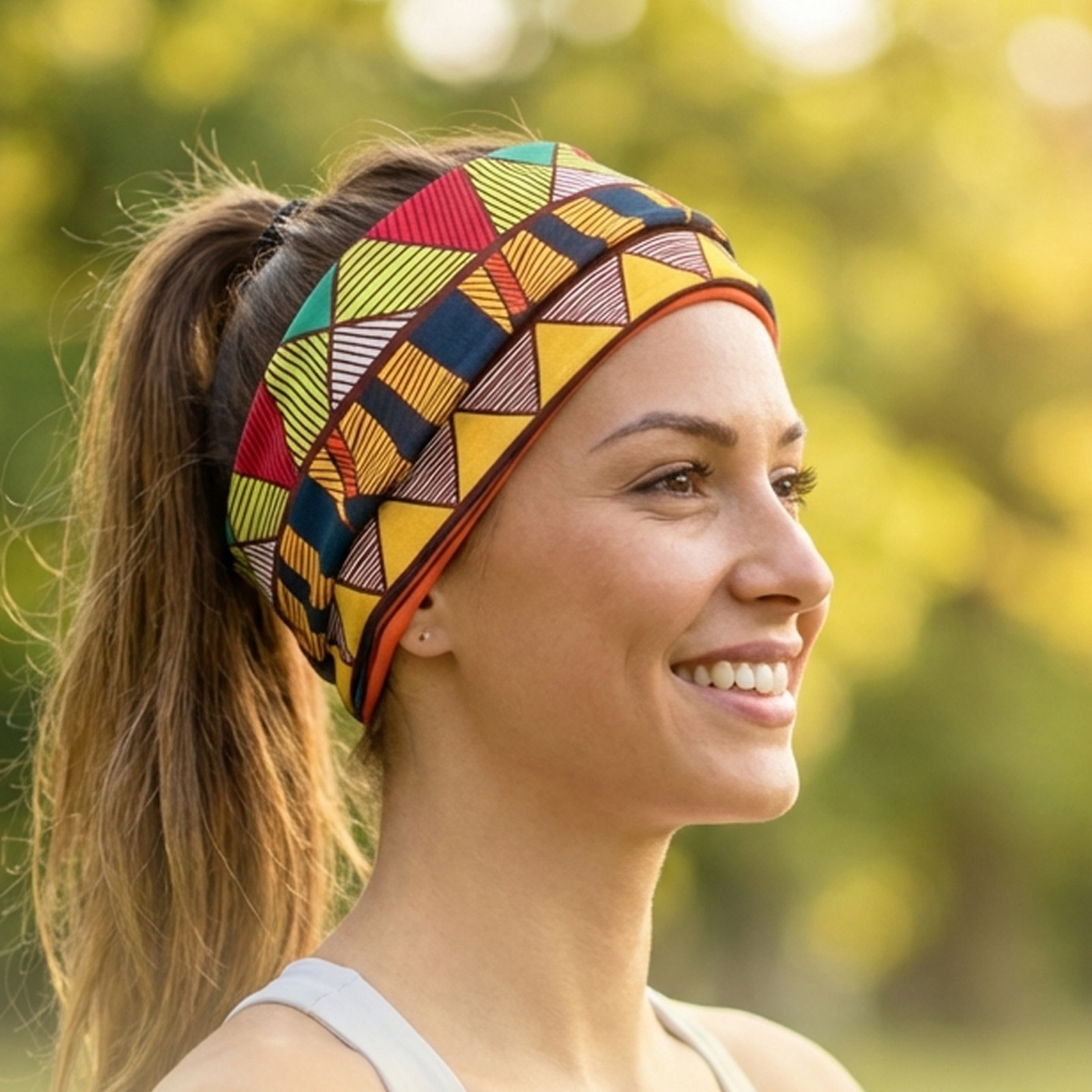 ربطة رأس نسائية بوهيمية بنقشة  - مراجعة Ethnic Fashion Accessories وسعره