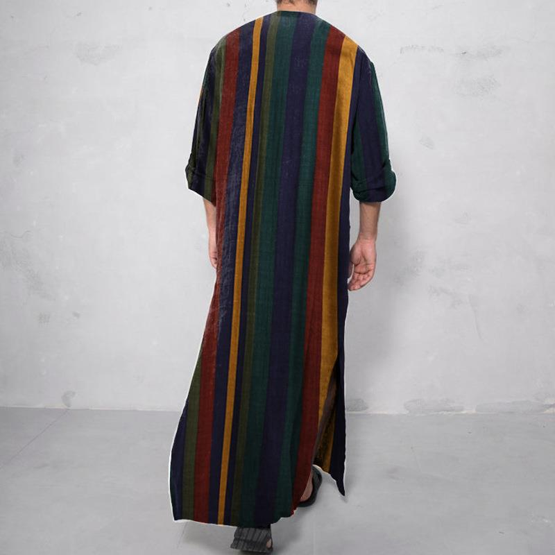 قميص رجالي طويل مطبوع بتصميم ر - مراجعة Ethnic Wear Men'S Fashion وسعره