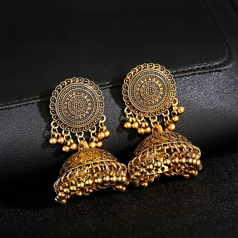 أقراط نسائية عرقية فضية اللون  - مراجعة Ethnic Indian Fashion وسعره
