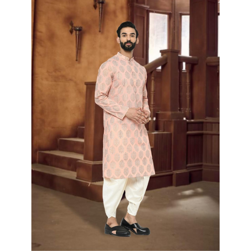 قميص كورتا للرجال - تونيك مطبو - مراجعة Kurta Men Cotton وسعره