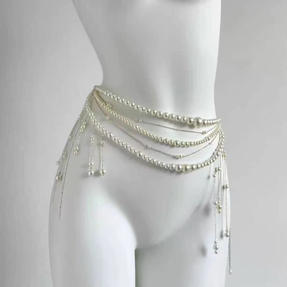 أزياء أنيقة لؤلؤة الخصر سلاسل  - مراجعة Ethnic Fashion Accessories وسعره
