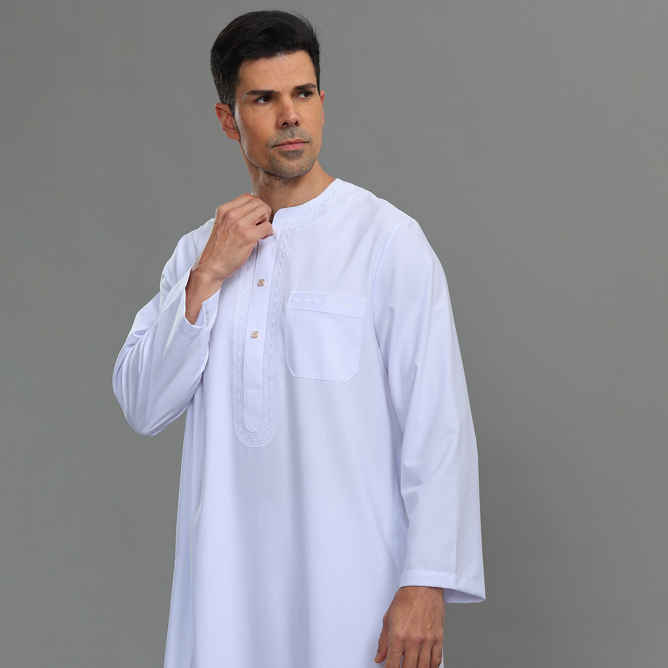 ثوب رجالي كافتان بأزرار أمامية - مراجعة Kurta Men Cotton وسعره
